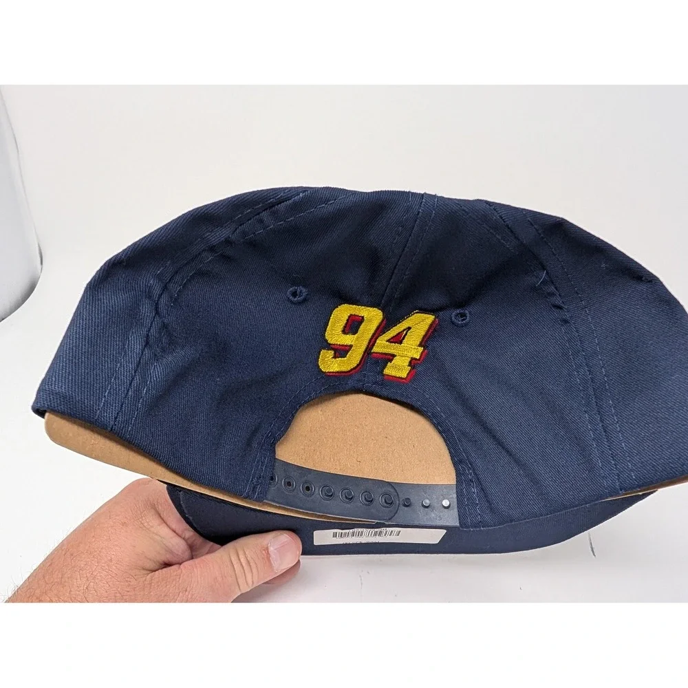 Vintage Bill Elliott McDonalds Hat Cap Snap Back One Size Blue NASCAR Kudzu 90s